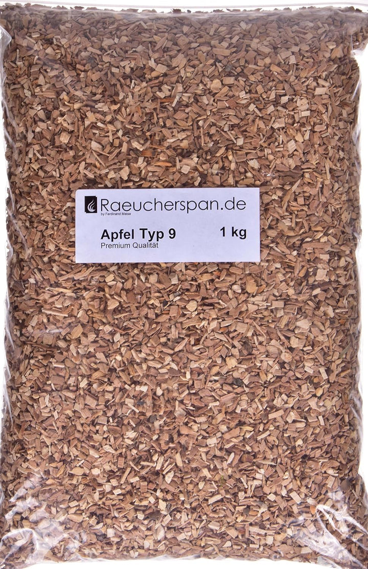 Räucherspäne Räucherchips Apfel, Erle, Kirsche, Buche Typ 9 2-4mm ideal für Smoker Box Barbecue