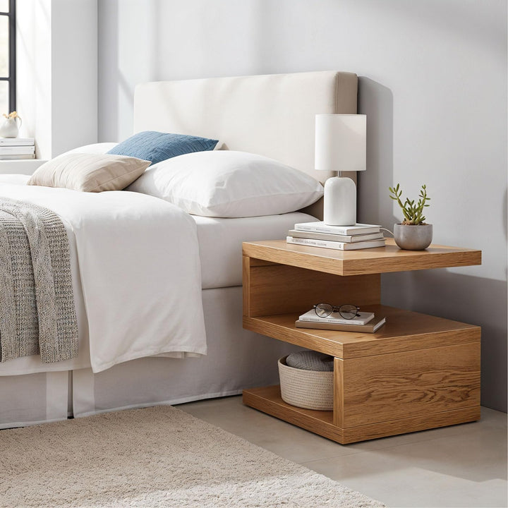 levandeo Couchtisch Sigi Wildeiche Eiche B x H x T: 44x44x44cm Holz Beistelltisch Keine Montage Fest