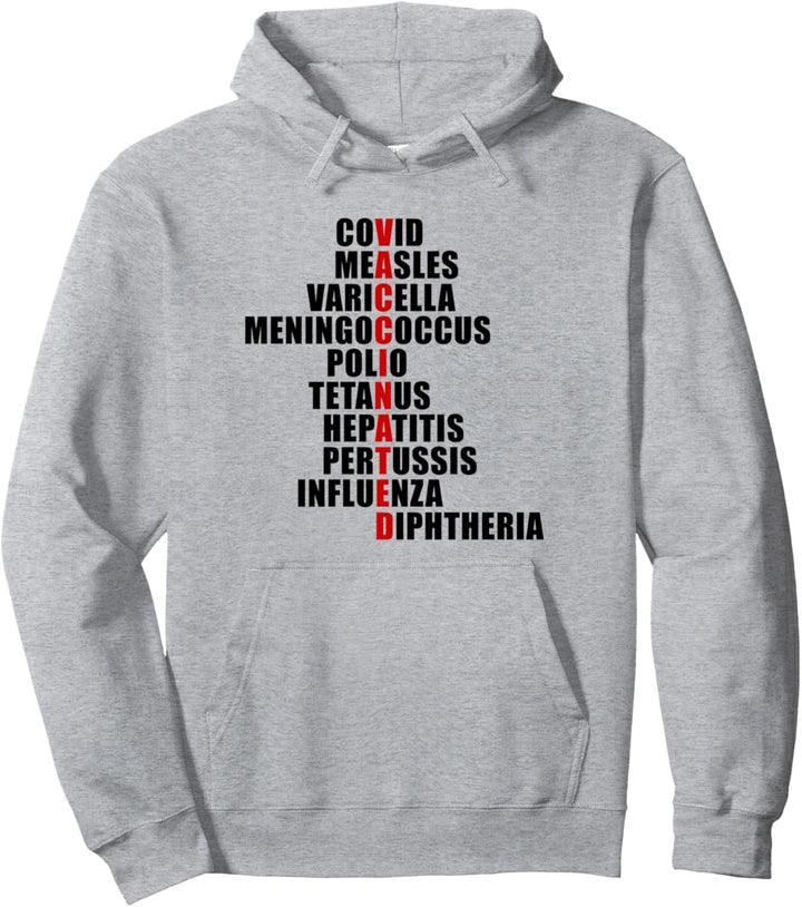 Covid Measles Varicella geimimpft, süsse Sprüch-Idee Pullover Hoodie
