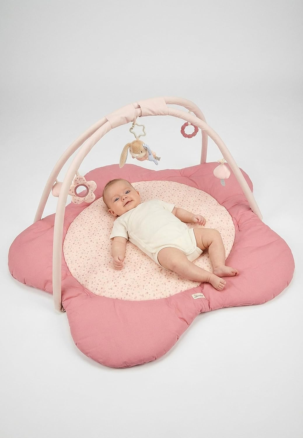 Sterntaler Spielbogen Hase Hanni 96x96cm - Motiv Spieldecke mit Bogen & abnehmbarem Spielzeug - watt