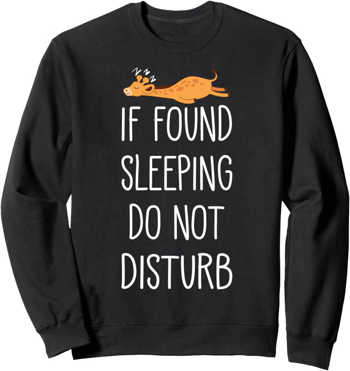 Kids Giraffe Pajama Girls Top Pajamas Girl PJ Do Not Disturb Sweatshirt