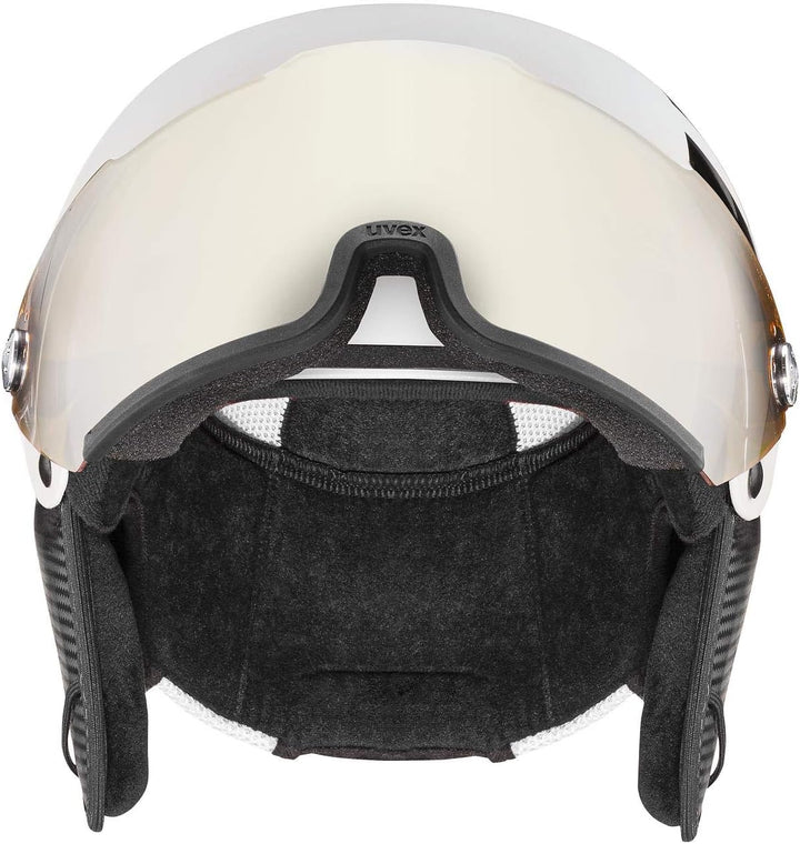 uvex hlmt 500 visor - Skihelm für Damen und Herren - mit Visier - individuelle Grössenanpassung Sing