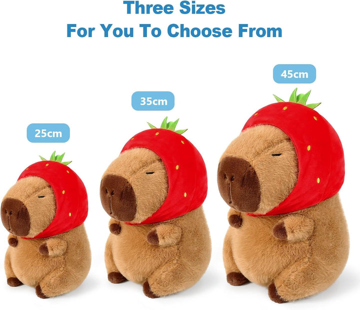 shownicer Plüschtier Capybara Kuscheltier Stofftier Kawaii Capybara Plüsch Kissen Spielzeug Wurfkiss