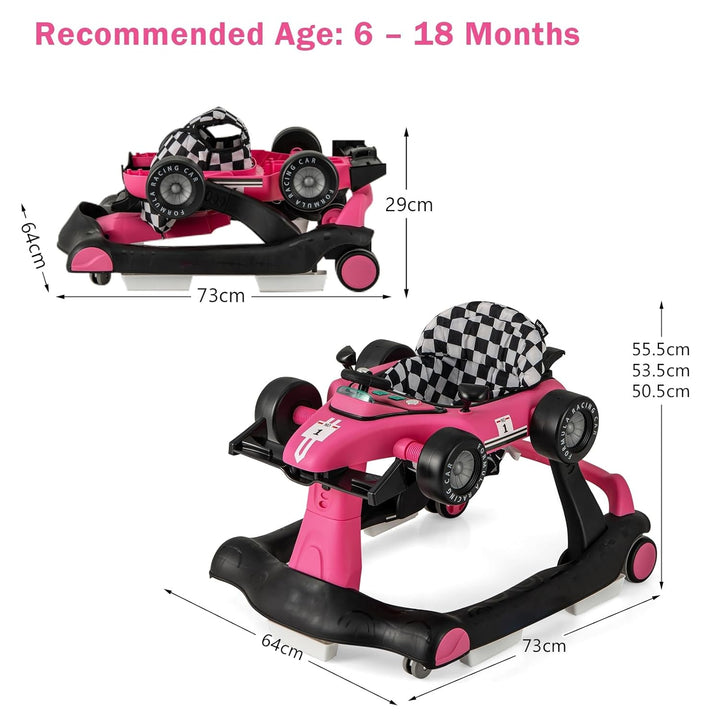 LIFEZEAL Lauflernhilfe für Babys, mitwachsend, 4-in-1, Sitz verstellbar in 3 Höhen, Lauflernhilfe, f