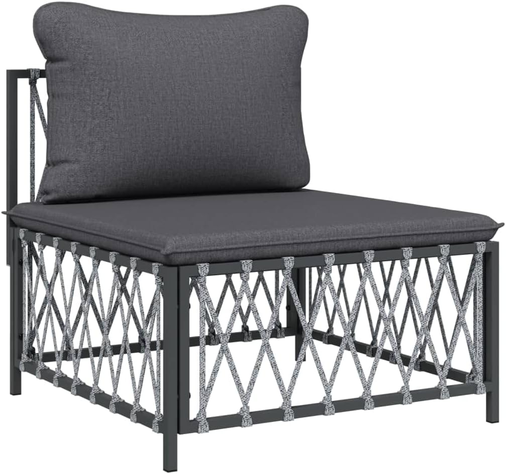 Festnight 3-Sitzer Balkonsofa | Balkonmöbel Kleiner | Balkonmöbel Set | Gartensofa Set | Balkon Möbe