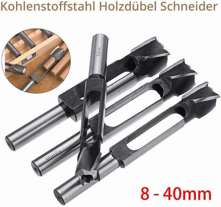 Holzschneider aus Karbonstahl, Holzbearbeitung, 13 mm Schaft, Durchmesser 8 mm, 10 mm, 12 mm, 14 mm,