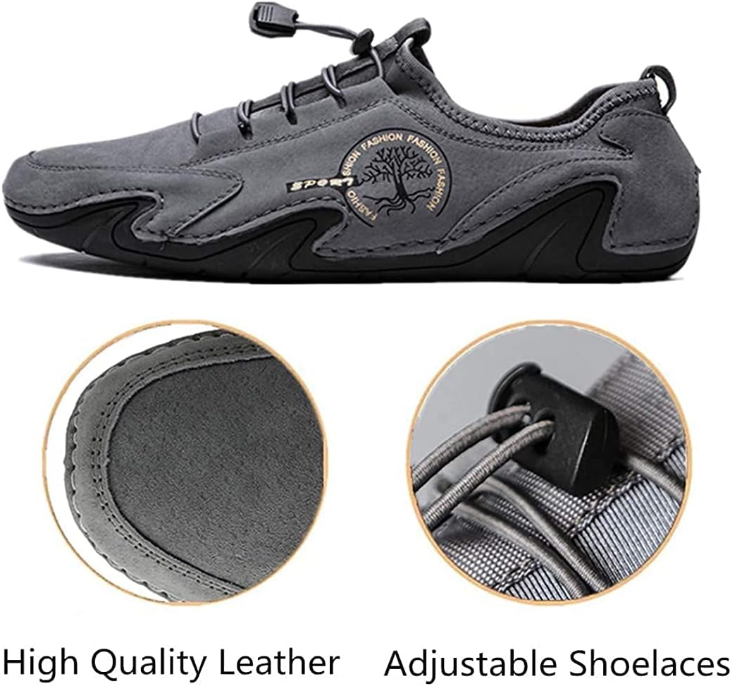 Asifn Mokassins Herren Schwarz Wildleder Fahrschuhe Sommer Outdoor Anti-Rutsch Atmungsaktiv Weich Fr