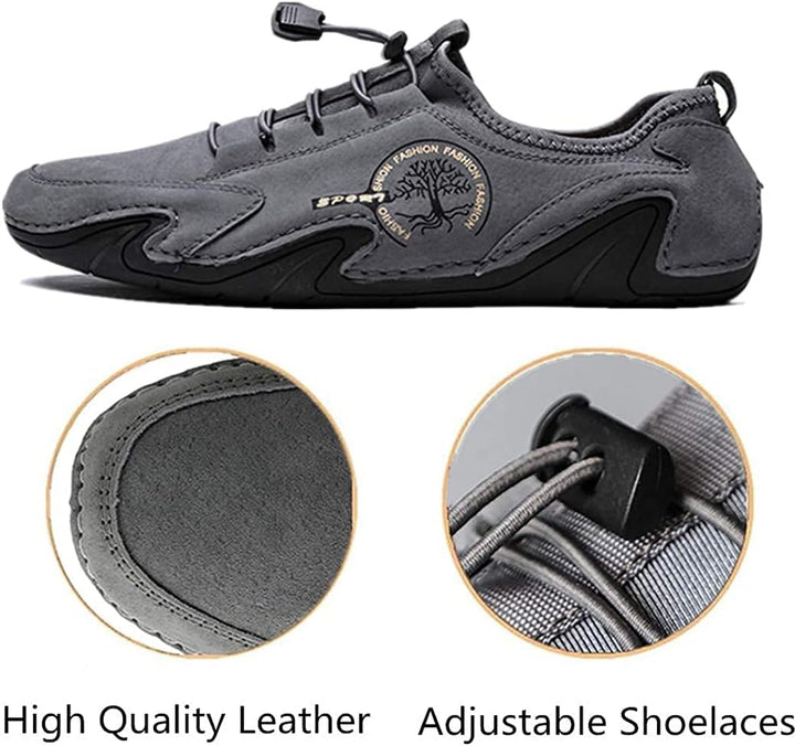 Asifn Mokassins Herren Schwarz Wildleder Fahrschuhe Sommer Outdoor Anti-Rutsch Atmungsaktiv Weich Fr