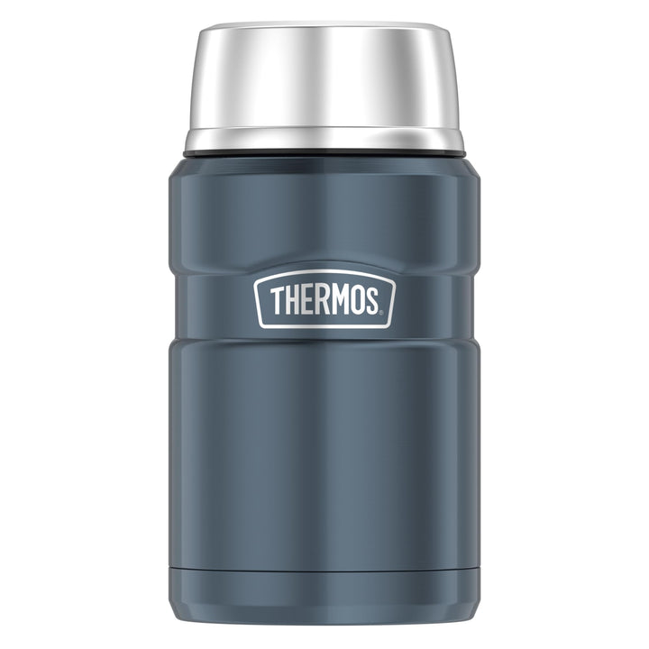 Thermos STAINLESS KING Thermobehälter für Essen ice grey 0,70l - Edelstahl, absolut dicht, hält Spei