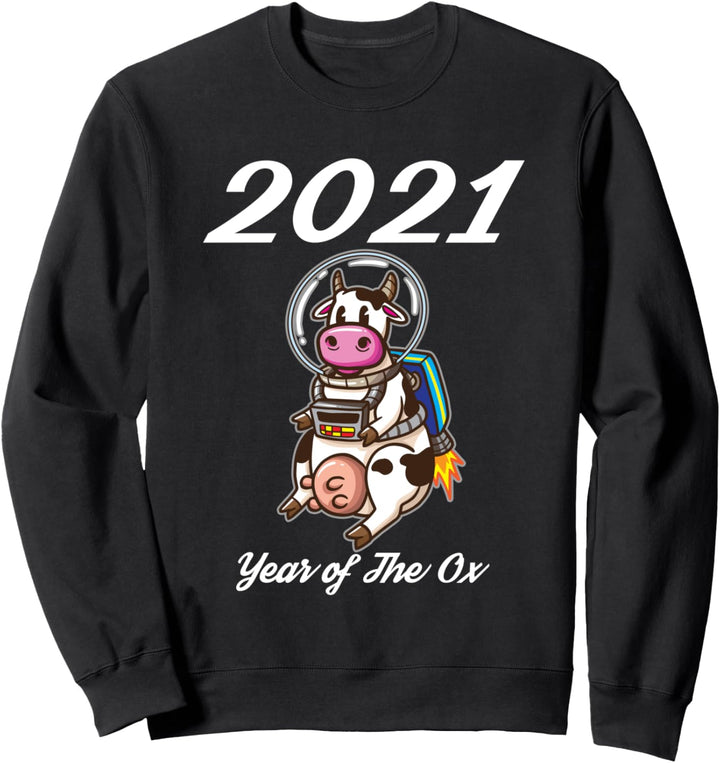 2021 Chinesisches Neujahrs-Ochsen-Sternzeichen-Horoskop Sweatshirt