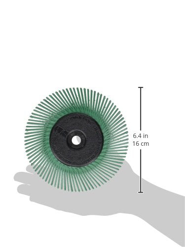 3M 27605 Scotch-Brite Radial Bristle Brush BB-ZB mit Adapter, P50, Typ A, 152,4 mm, 12,7 mm, 25,4 mm