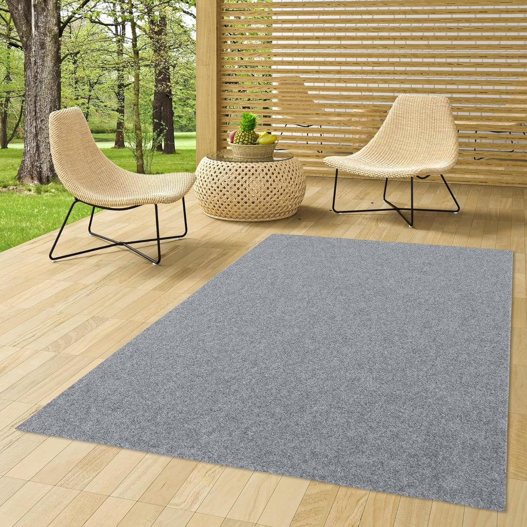 Snapstyle Komfort Kunstrasen Rasenteppich mit Noppen Kingston Grau in 19 Grössen 200x150 cm, 200x150