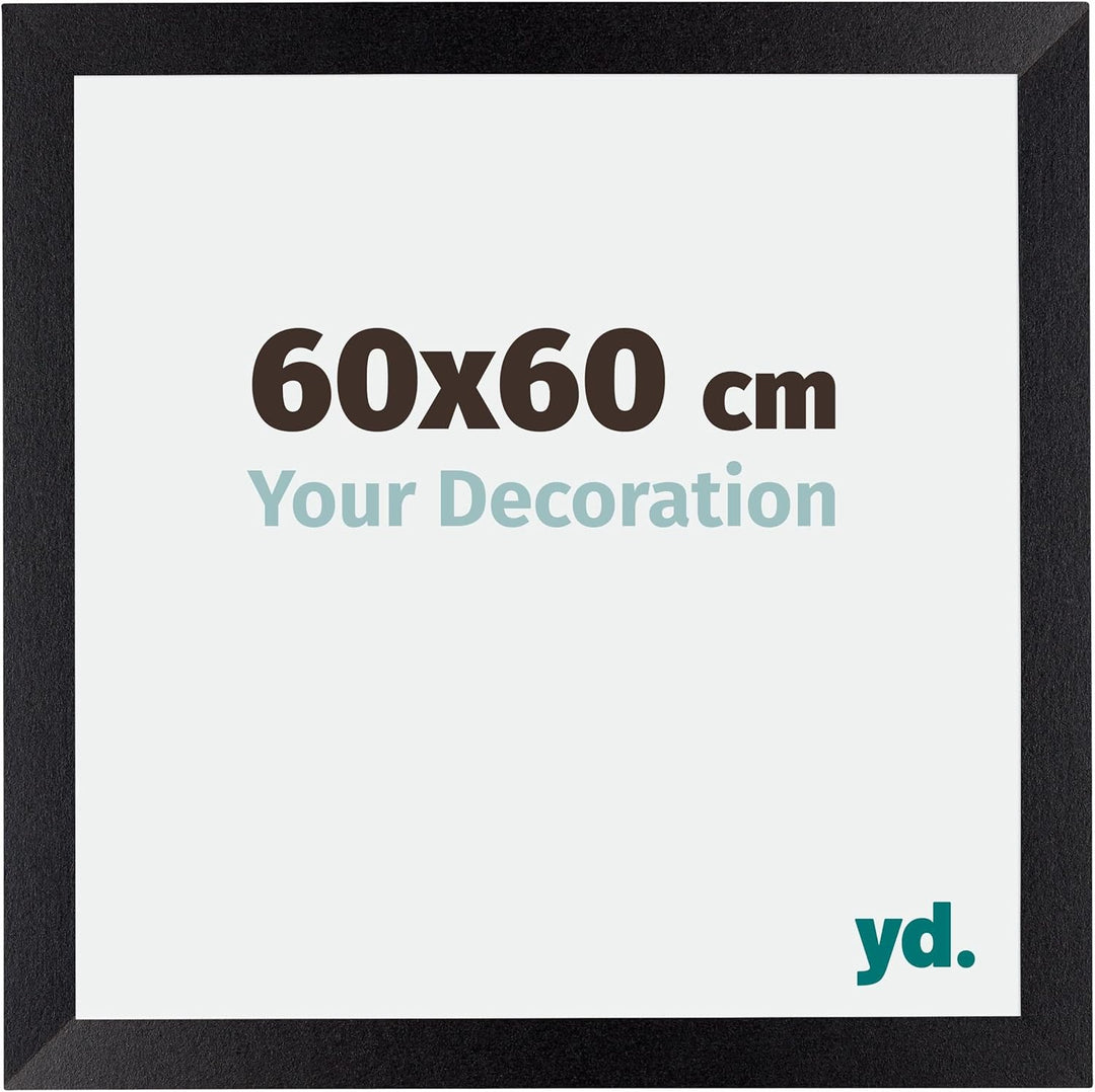 yd. Your Decoration - Bilderrahmen 60x60 cm cm - Bilderrahmen aus MDF mit Acrylglas - Klares Kunstgl