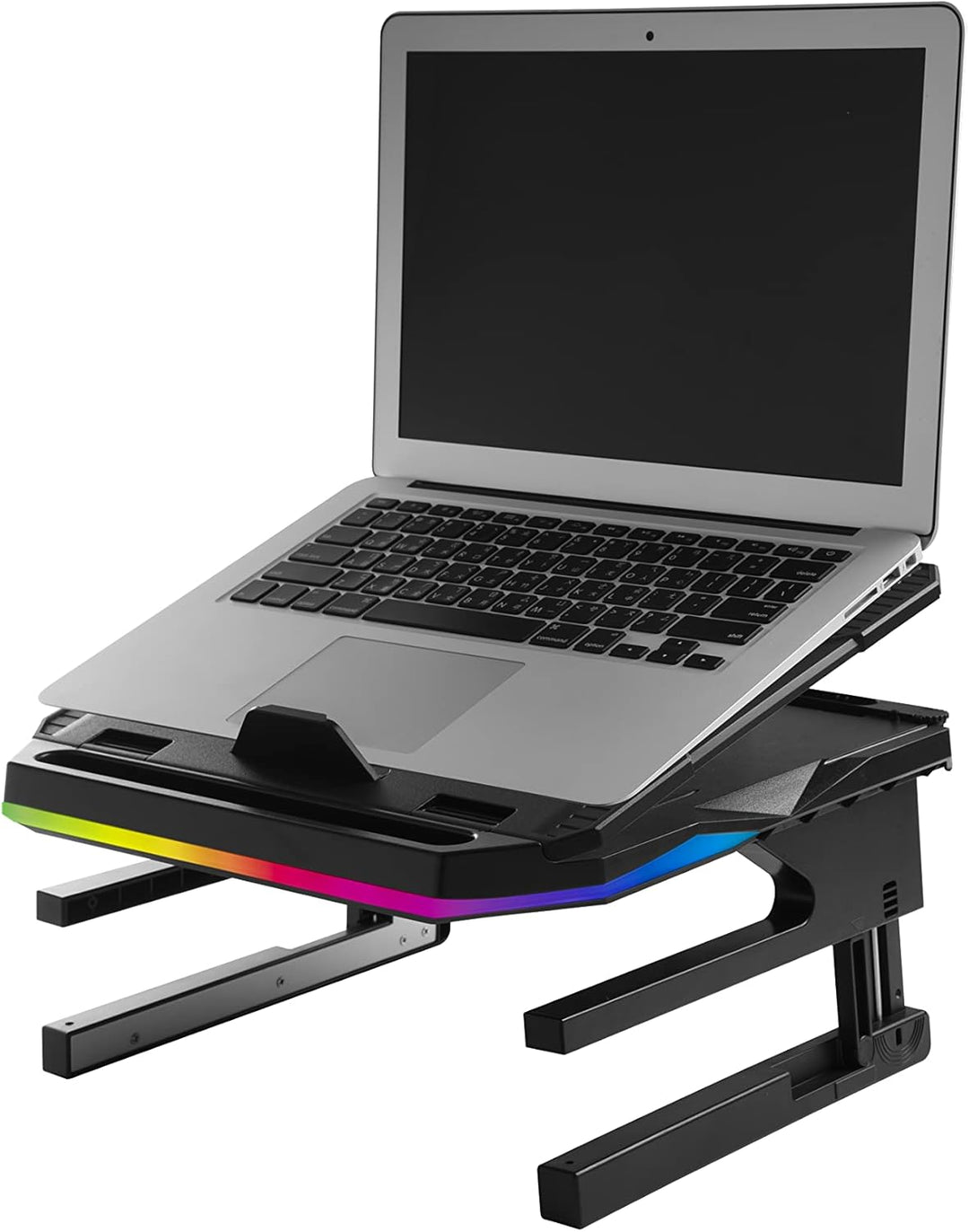 ENERMAX ELS001 Laptop-Monitor, ergonomisch, drehbar, 360 °, faltbar, bis zu 3 Geräte, max. Belastung