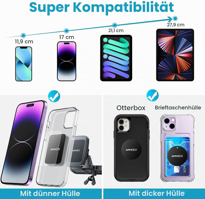 APPS2Car Magnetischer Universal-CD-Telefonhalter Auto, CD-Telefonhalter mit CD-Schlitz,Handyhalter C
