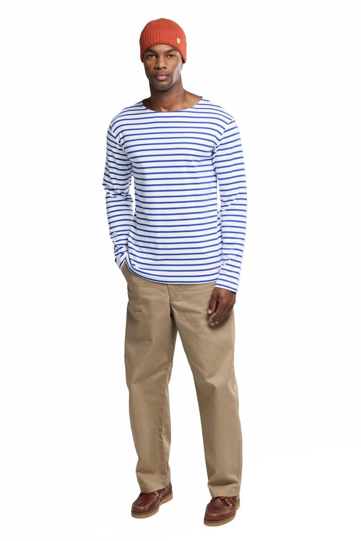 Armor Lux Herren Marinière Houat Héritage Homme T-Shirt XXS Mehrfarbig (Weiss Dw5 Weiss/Stern Weiss