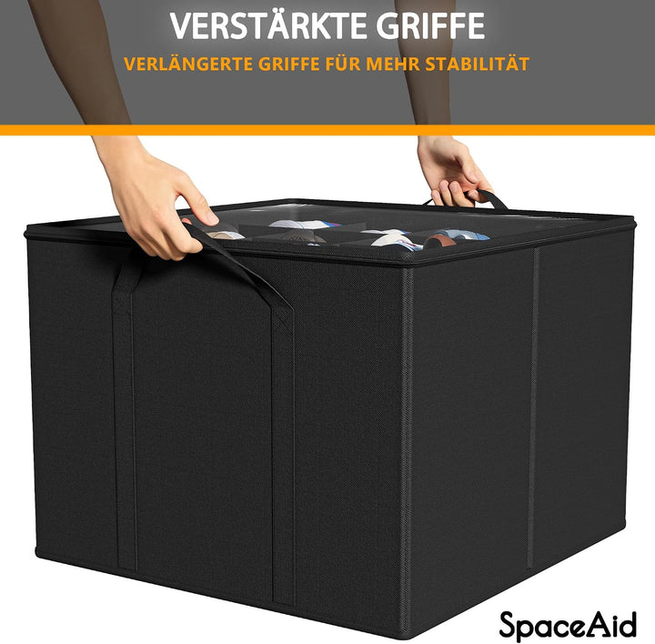 SpaceAid Schuh-Organizer für Schrank, 2 Stück, faltbare Schuhaufbewahrungsbehälter, Körbe, Boxen mit