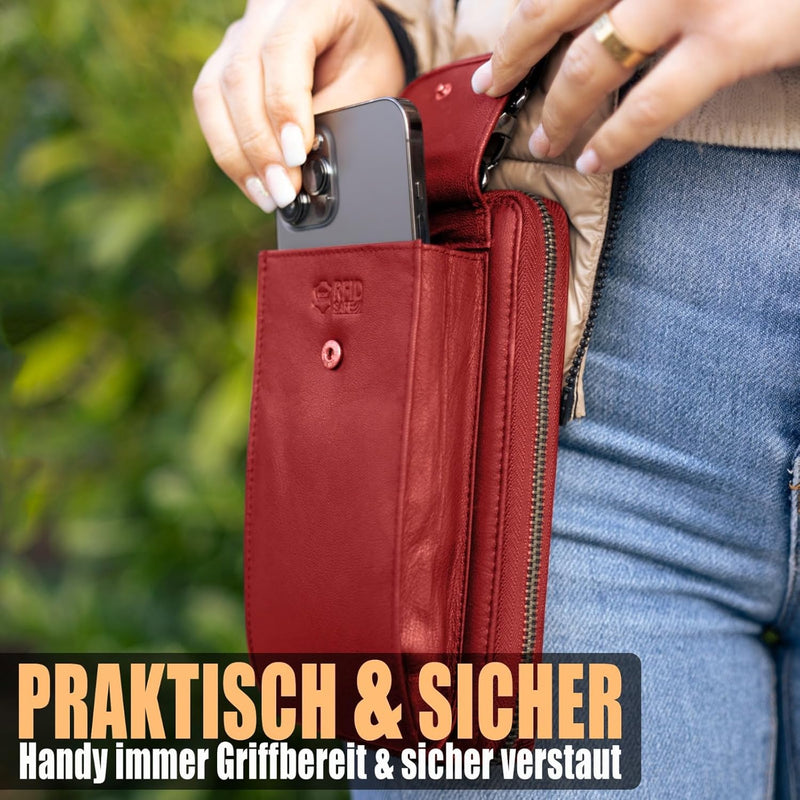 FLEXIBILITE® Handytasche zum Umhängen | Handytasche | Handy zum Umhängetasche Damen | Handy mit Port