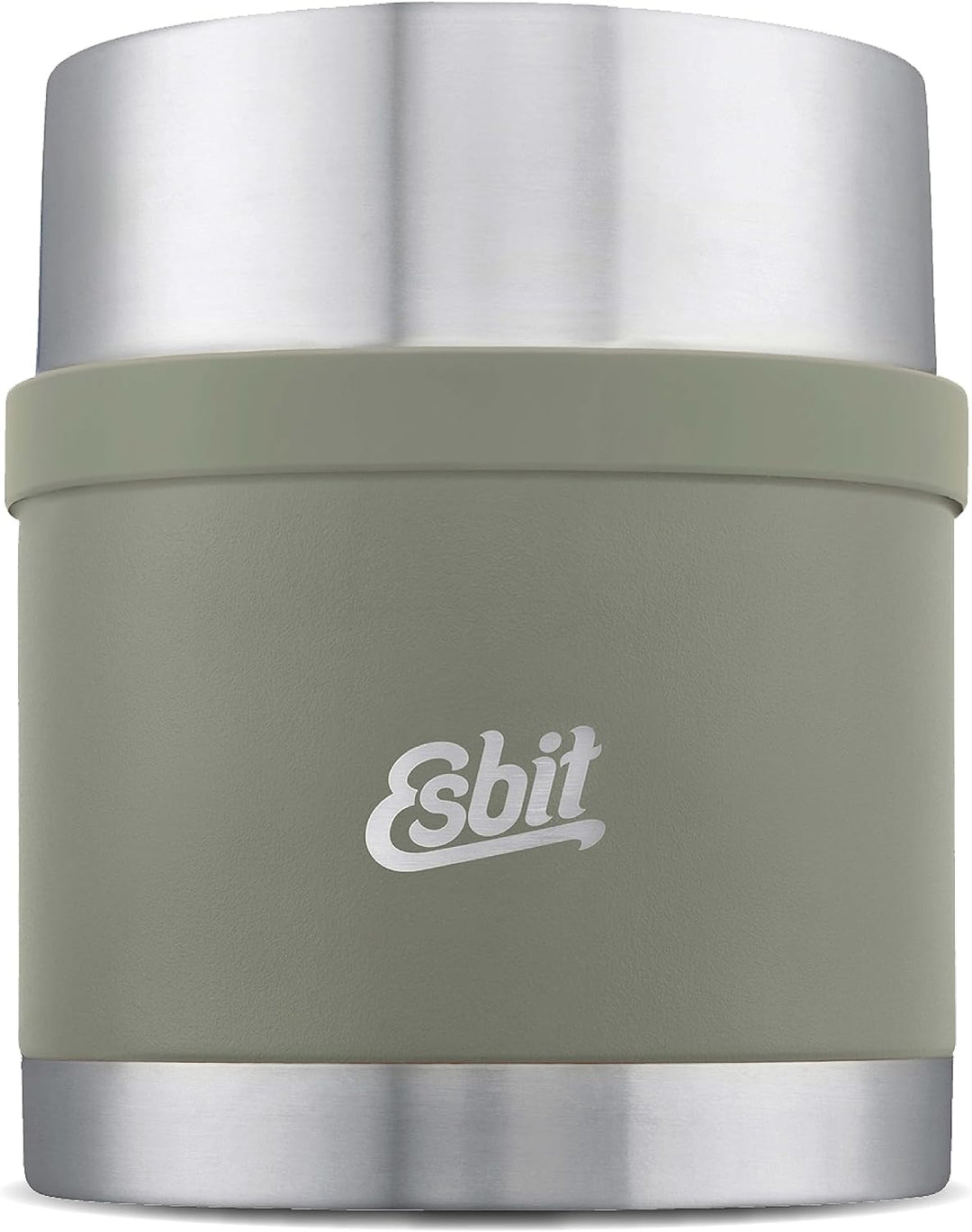Esbit Thermobehälter Sculptor für Essen - Warmhaltebehälter 500 ml in Stone Grey - aus Edelstahl für