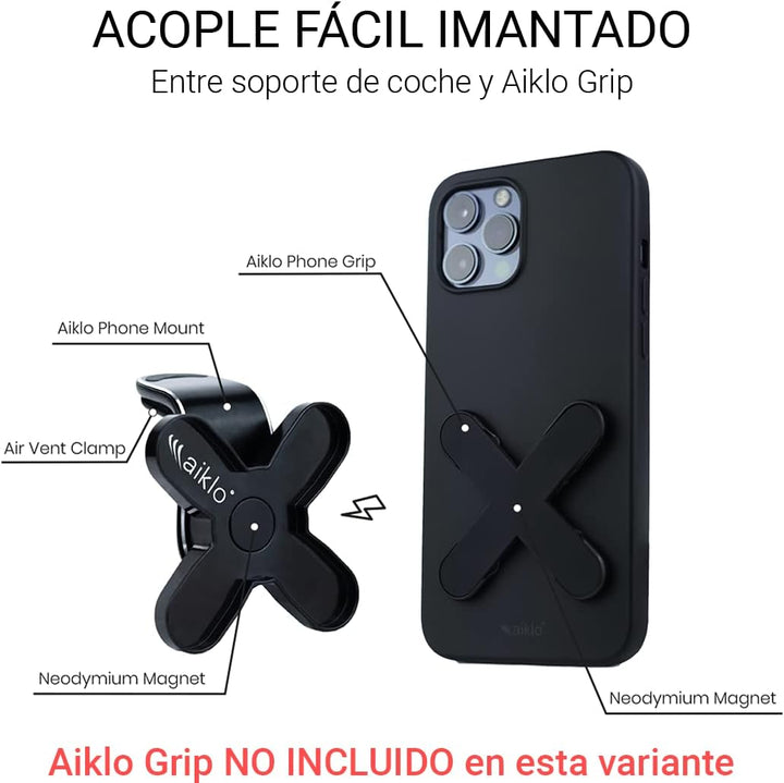 AIKLO Handyhalterung Auto Magnet | Universal Magnetische Handy Ständer für iPhone oder andere Smartp