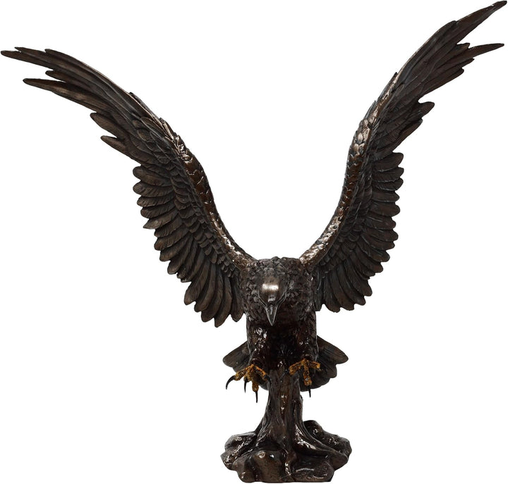 MC Dekofigur bronziert - Adler Wings of Glory - Bronzefigur Figur Deko In-/Outdoor