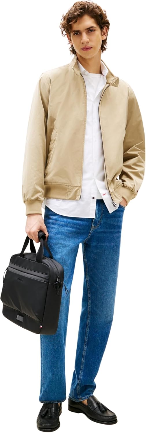 Tommy Hilfiger Herren Laptoptasche Computer Bag mit Aussentasche, Schwarz (Black), Einheitsgrösse