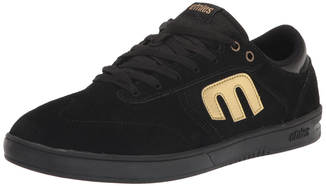 Etnies Herren Windrow Low Top Skateschuh 42.5 EU Schwarz Goldfarben, 42.5 EU Schwarz Goldfarben