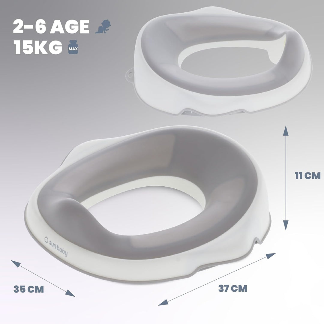 sun baby Kinder Toilettensitz, Toilettenaufsatz für kinder 2 bis 6 Jahren - rutschfest, profilierte