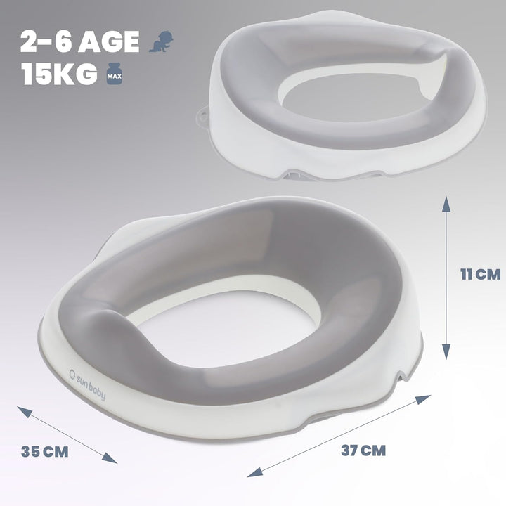 sun baby Kinder Toilettensitz, Toilettenaufsatz für kinder 2 bis 6 Jahren - rutschfest, profilierte