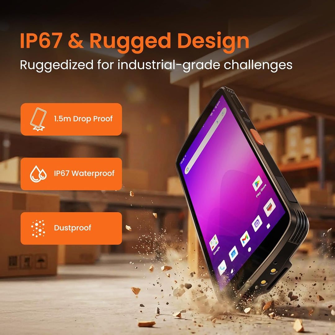 CLABEL M93 Android 14 MDE Gerät, Qualcomm 8-Kern Industrie PDA mit WiFi 6 & 5G FEM, IP67 Wasserdicht