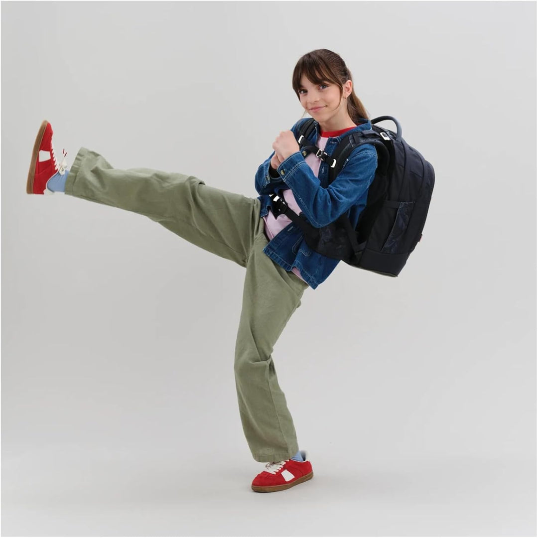 Satch Pack Schulrucksack ab 5. Klasse ergonomisch 30L Stauraum standfest Organisationstalent Einheit
