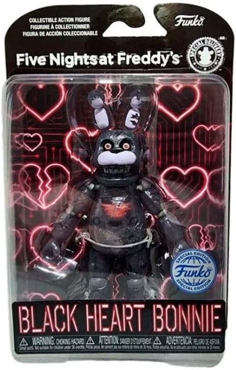 Funko Action Figure 5": Five Nights at Freddy's (FNAF) - Blackheart Bonnie The Rabbit - Five Nights