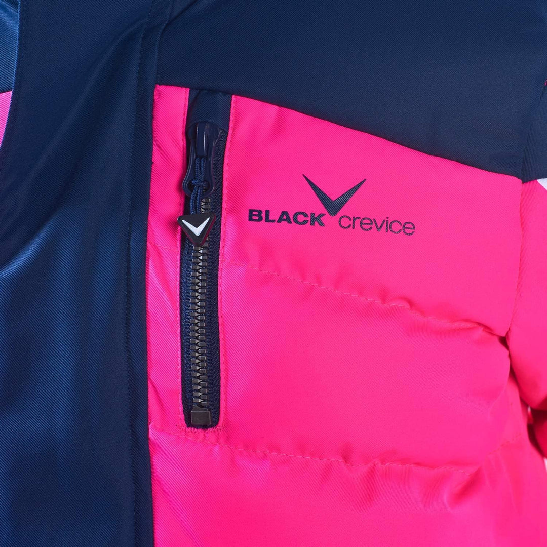 Black Crevice Kinder Skijacke I Kinder-Skijacke Grössen I Wind- & wasserdichte Kinder-Winderjacke I