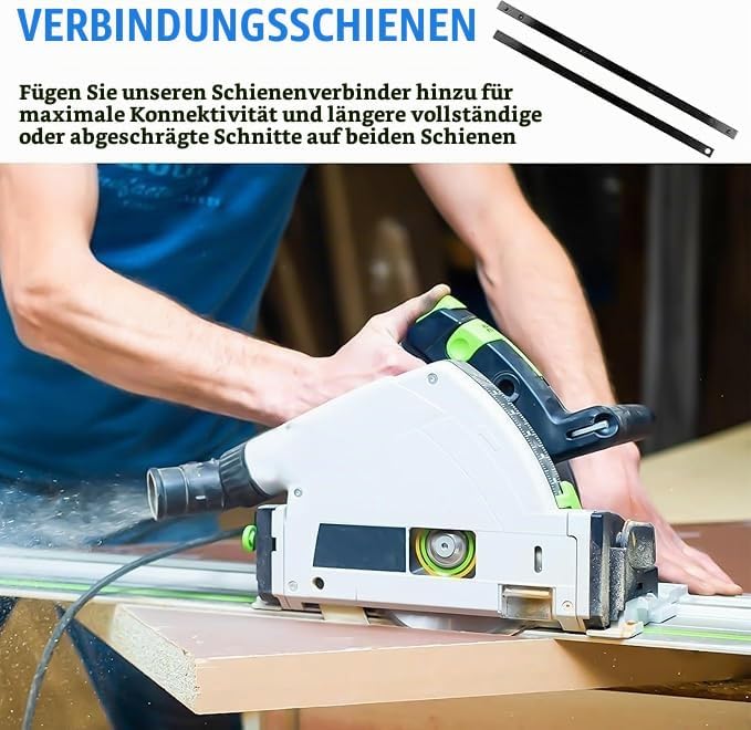 2 Paar Führungsschienenverbinder für Makita Führungsschiene P-45777,Vorhangschiene Verbinder,für Lan