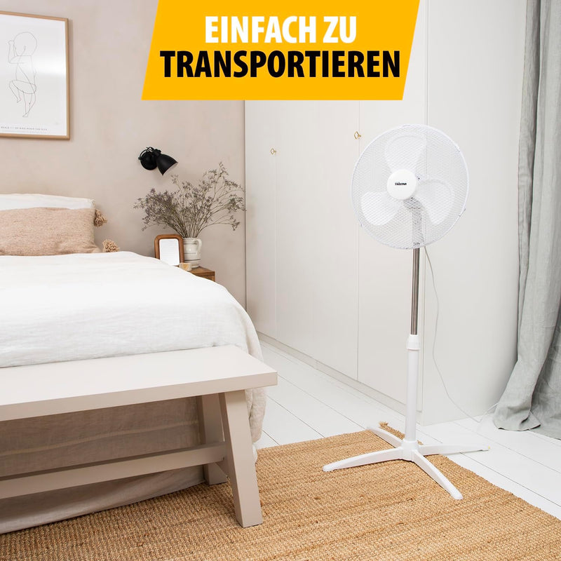 Tristar VE-5755 Standventilator – 45 W – 40 cm Ø – 115 cm Höhenverstellbarer – 3 Geschwindigkeitsstu