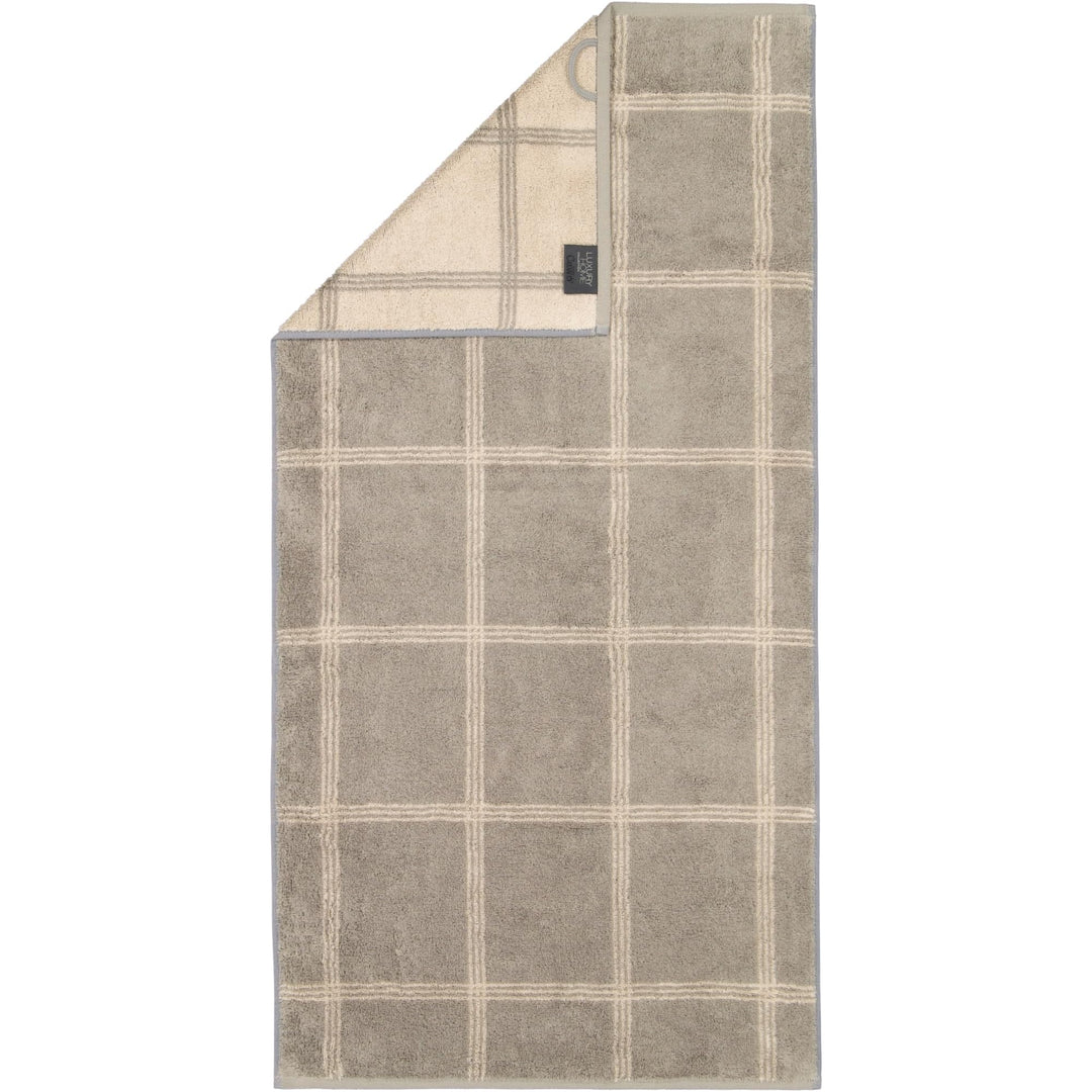 Cawö Handtücher Luxury Home Two-Tone Grafik 604 Graphit - 70 Handtuch 50x100 cm, Handtuch 50x100 cm