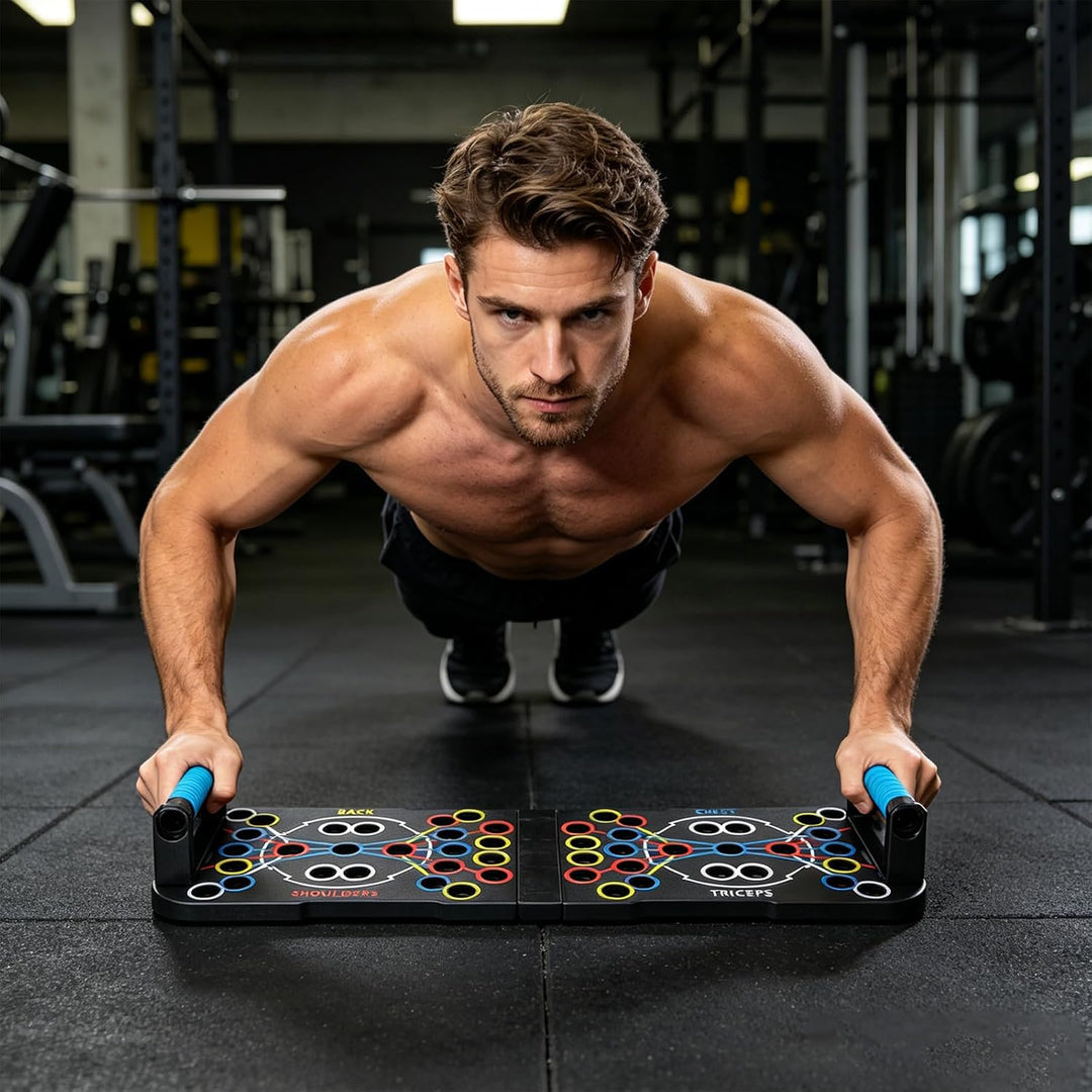 Hochschiebbares Brett, tragbare Multifunktions-abnehmbare 14-in-1-Liegestützstange, Krafttraining Li