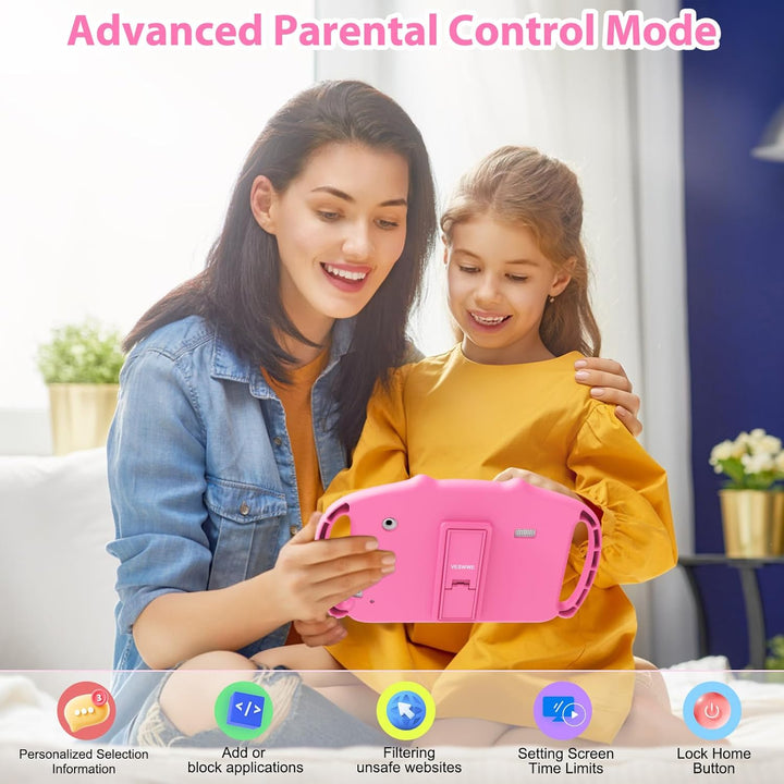 Kids Tablet für Kinder 7 Zoll Kinder Tablet Android mit WiFi 32GB ROM Dual Kamera Elterliche Kontrol