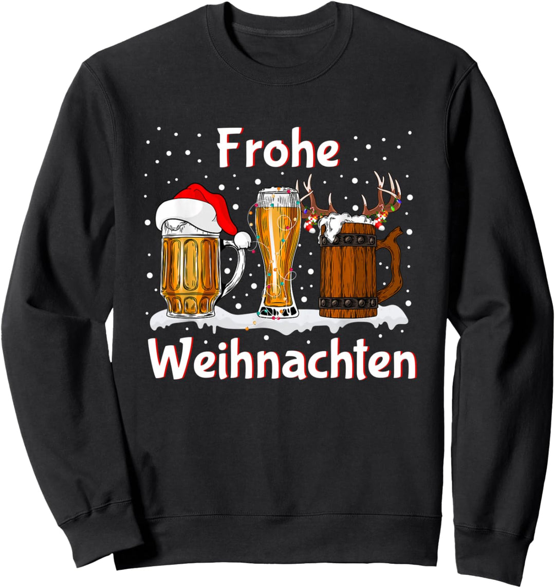 Weihnachtsoutfit Damen Herren Weihnachten Bier Weihnachts Sweatshirt