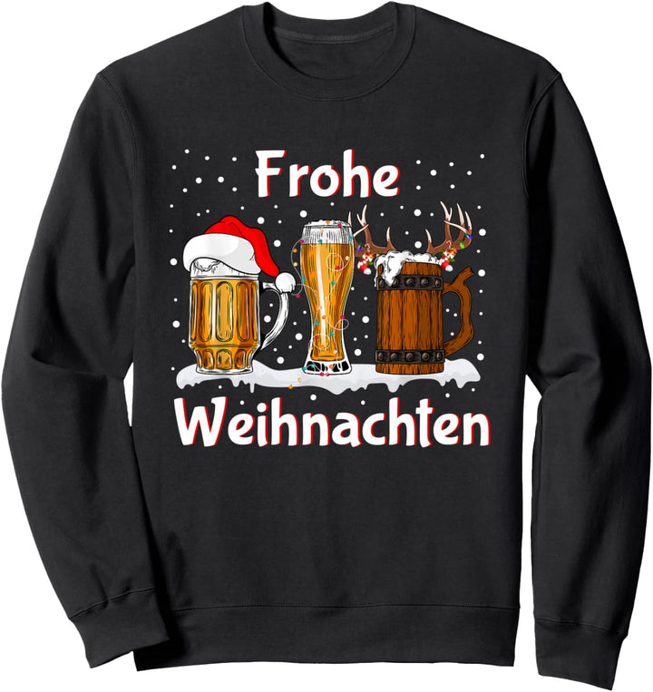 Weihnachtsoutfit Damen Herren Weihnachten Bier Weihnachts Sweatshirt
