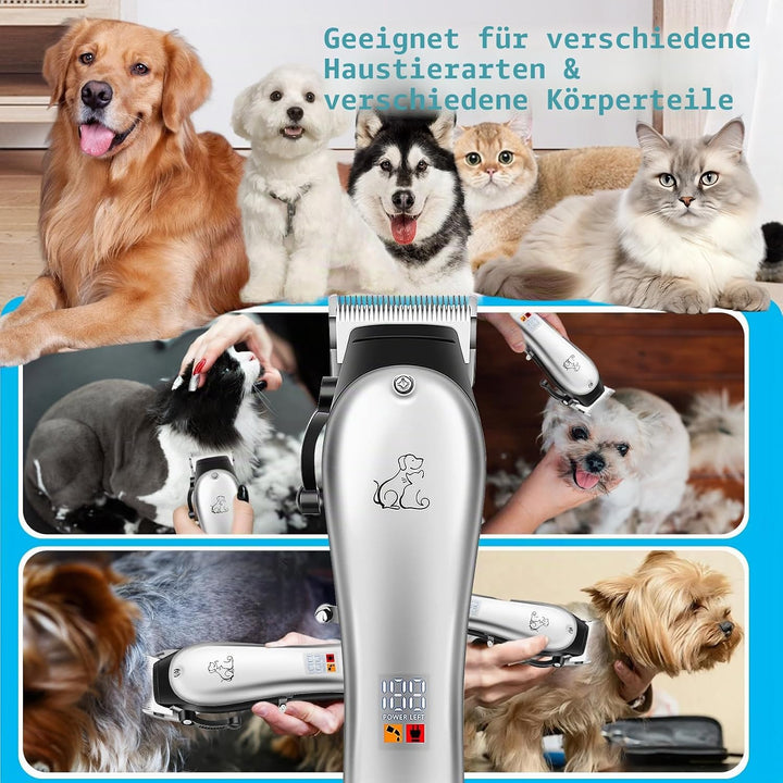 HyAdierTech Elektrische Hundeschermaschine, Hund Katze Tierhaarschneidemaschine, Professionelle Tier
