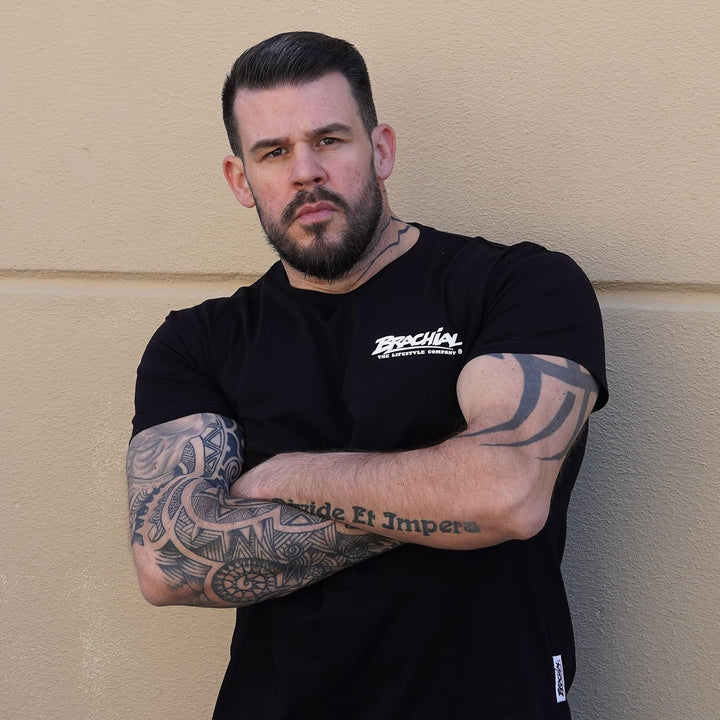 Brachial Premium Herren T-Shirt Core Regular-Fit - für Freizeit Bodybuilding Workout Gym Kraftsport