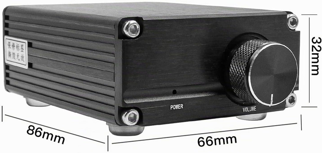 DollaTek 100W Mini Subwoofer Leistungsverstärker TPA3116D2 Audio HiFi Amp Schwarz
