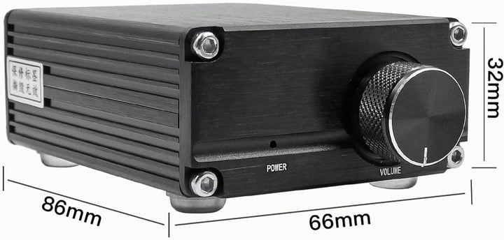 DollaTek 100W Mini Subwoofer Leistungsverstärker TPA3116D2 Audio HiFi Amp Schwarz