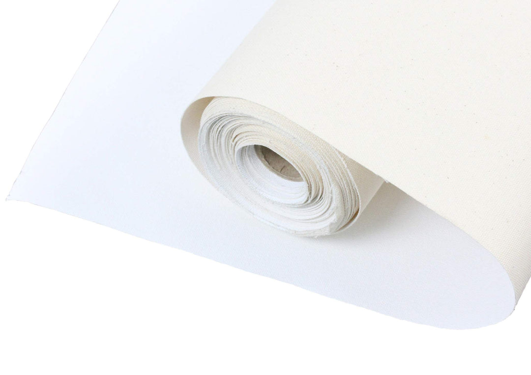 Paintersisters LEINWAND auf Rolle 10m x 100cm aus 100% BW 380gr/m², mehrfach vorgrundiert, Leinwandr