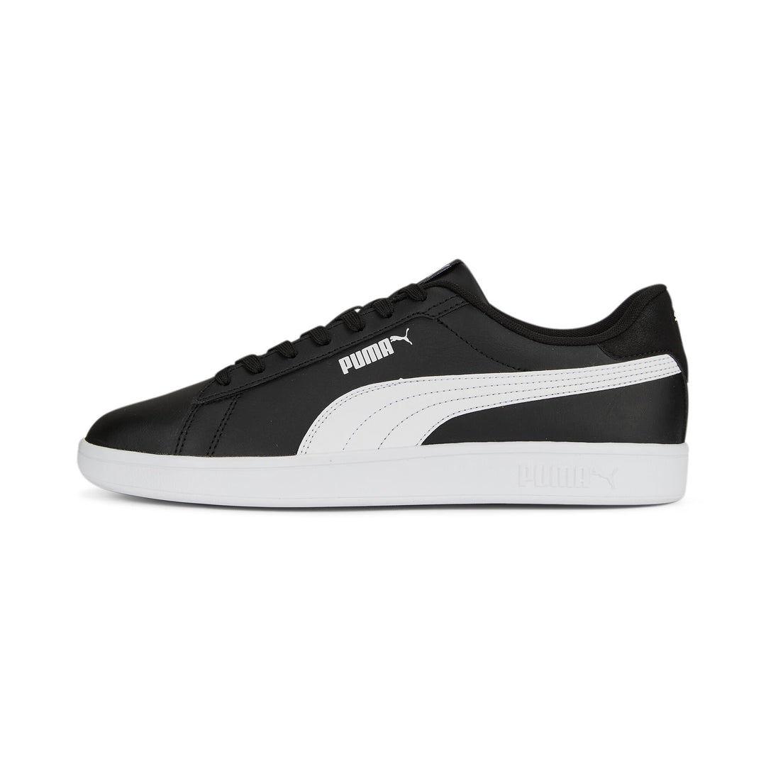 PUMA Unisex Adults' Fashion Shoes SMASH 3.0 L Trainers & Sneakers, PUMA BLACK-PUMA WHITE, 39