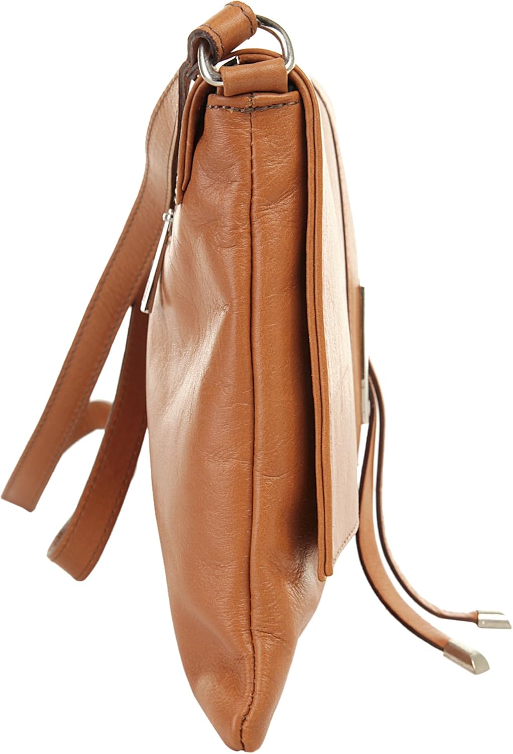 Umhängetasche Echt Leder Damen Made in Italy, Schultertasche, Handtasche mit Handyfach, Crossbody Ba