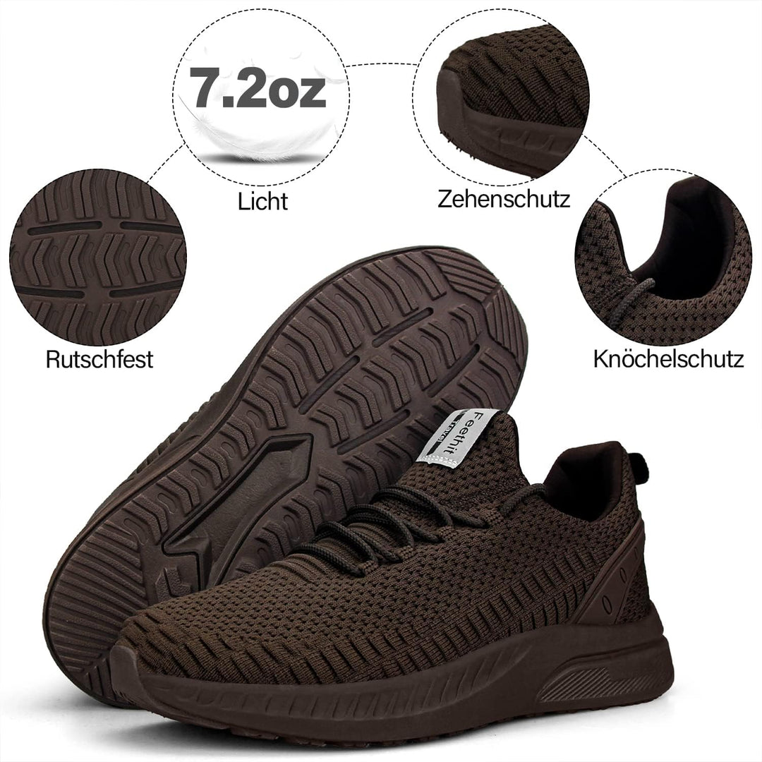 Feethit Turnschuhe Herren Laufschuhe Sportschuhe Sneaker rutschfeste Gummisohlen Leichte und Atmungs