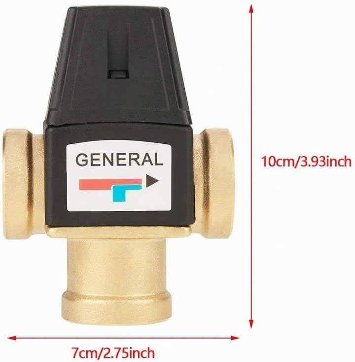 Thermostatisches Mischventil,Hot 3-Wege-Innengewinde DN20 Messing Thermostatisches Mischventil für S