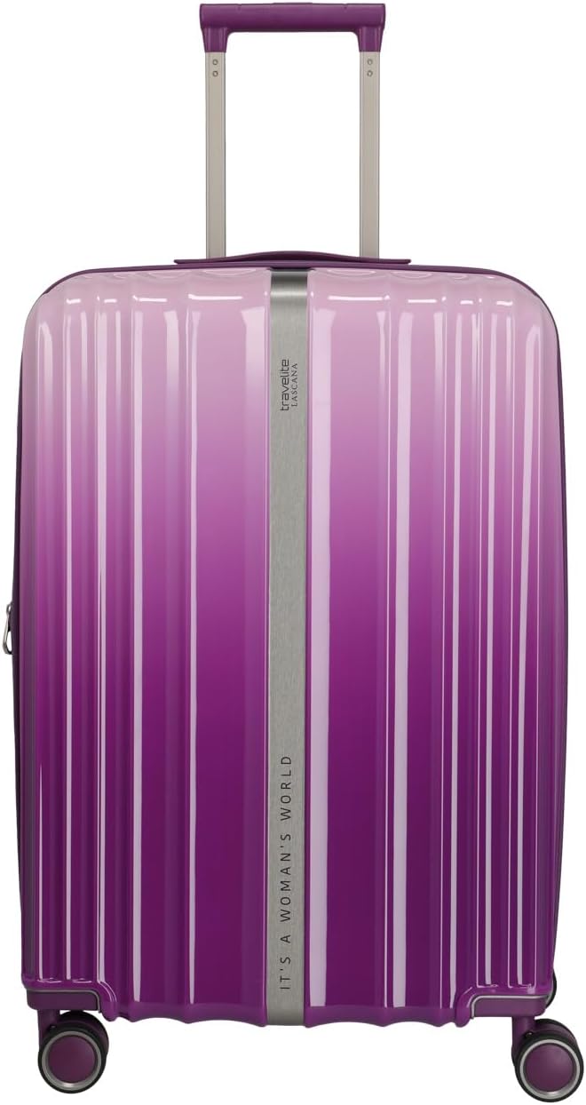 Travelite Hartschalenkoffer LASCANA Edition Grösse M, erweiterbarer Reisekoffer mit TSA-Schloss, Che